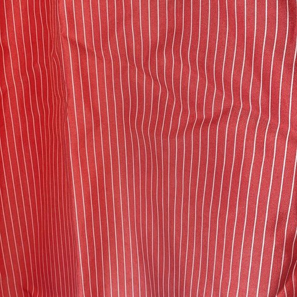 Bugatchi Uomo Men stripe Dress Long Sleeve button large Shirt red classic - Picture 2 of 7